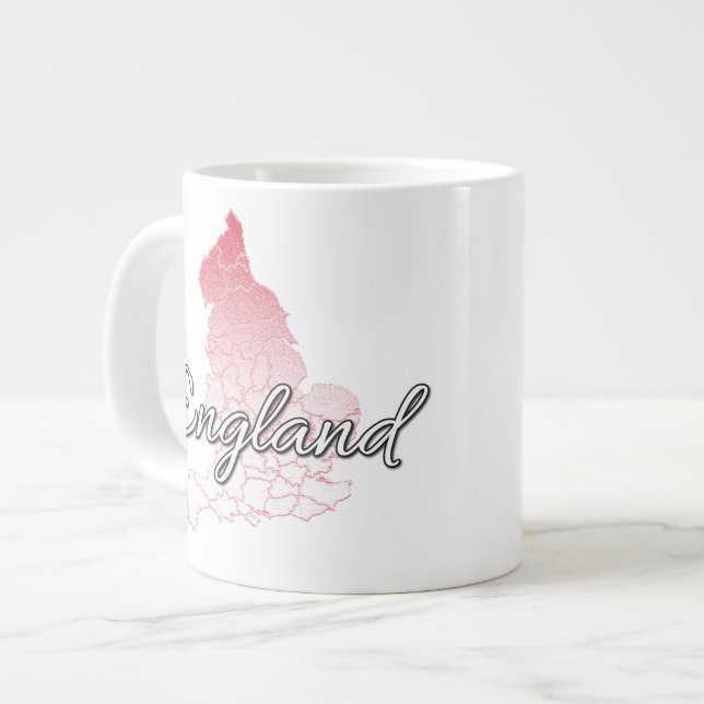 Caneca De Café Grande Inglaterra (Frente Esquerda)