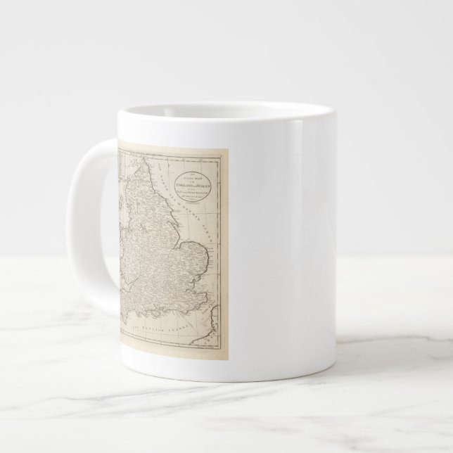Caneca De Café Grande Inglaterra e País de Gales 6 (Frente Esquerda)