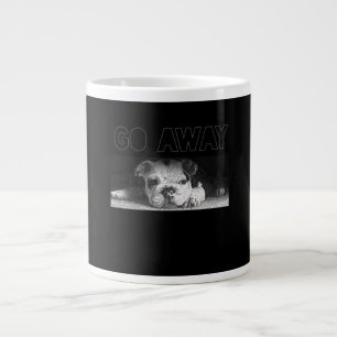 Caneca De Café Grande Inglês Buldogue Puppy Social Distanciação Vai Embo