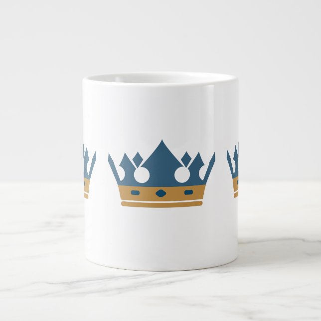 Caneca De Café Grande Inglês Crown Mug (Frente)