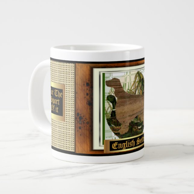 Caneca De Café Grande Inglês Setter Sporting (Frente Esquerda)