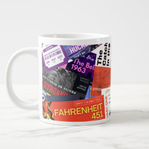 Caneca De Café Grande Ingressos de Concerto de Livro Proibido Presente F