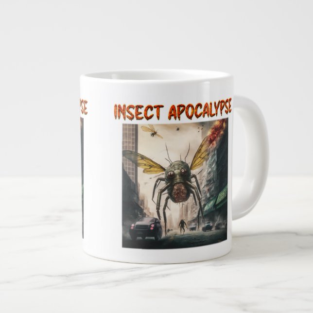 Caneca De Café Grande Insetar Apocalypse Jumbo Mug (Frente Esquerda)
