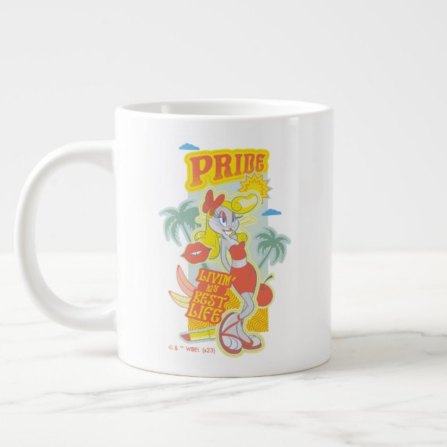 Caneca De Café Grande INSETOS BUNNY™ Pride - Vivendo minha melhor vida (Esquerda)