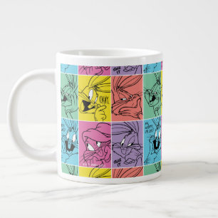 Caneca De Café Grande INSETOS - Expressões BUNNY™ Color Block