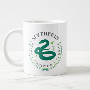 Caneca De Café Grande Insígnia de Orgulho da Casa Cobra Verde SLYTHERIN™