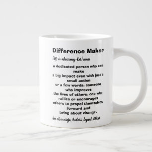 Caneca De Café Grande Inspiração de Definição de Criador de Diferença