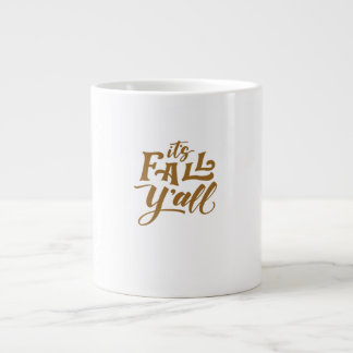 Caneca De Café Grande Inspiração Motivacional Cai em Todos Typogra