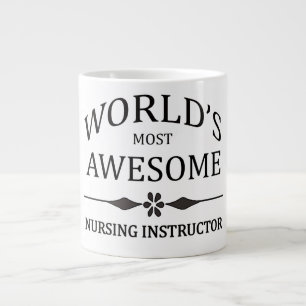 Caneca De Café Grande Instrutor de enfermagem mais incrível do mundo