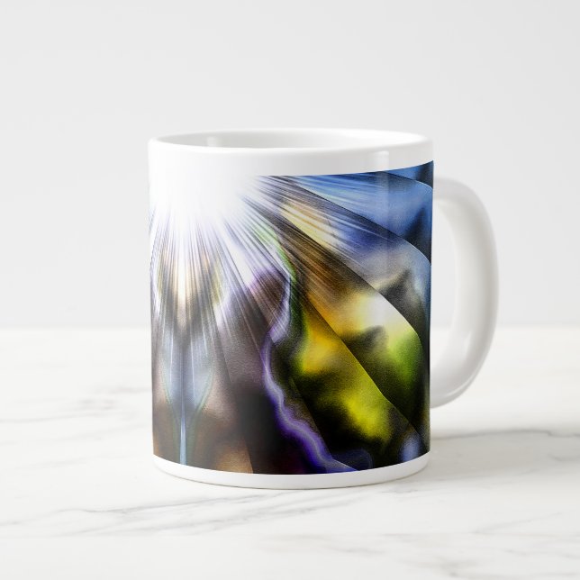 Caneca De Café Grande Intermitência De Luz (Frente Esquerda)