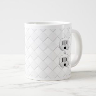 Caneca De Café Grande Intervalo De Saída De Parede De Plug Elétrico Pe