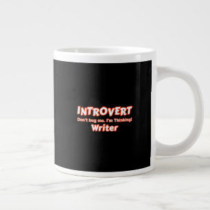 Caneca De Café Grande Introduvert Writer