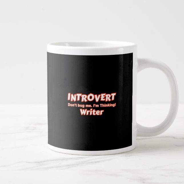 Caneca De Café Grande Introduvert Writer (Direita)