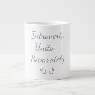 Caneca De Café Grande Introvertidos se Unem Separadamente Fantasmas