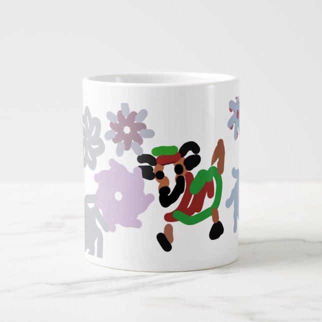 Caneca De Café Grande Inverno de cabra  (Frente)