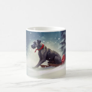 Caneca De Café Grande inverno de neve de Natal Dane