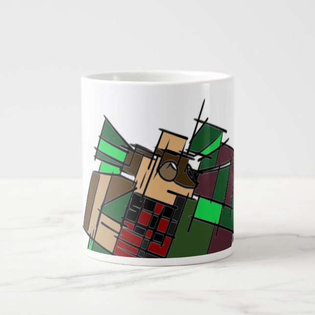 Caneca De Café Grande Inverno de Shepherd australiano (Frente)