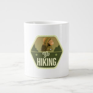 Caneca De Café Grande Ir fazer trilha Patch