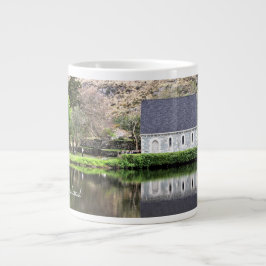 Caneca De Café Grande Irlanda, Igreja, Muro de Pedra, Lago, Fotografia