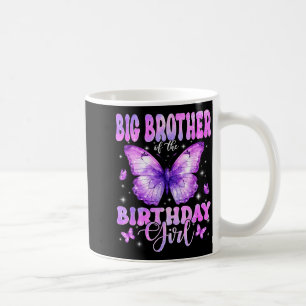 Caneca De Café Grande Irmão Da Borboleta Da Aniversariante Engraç