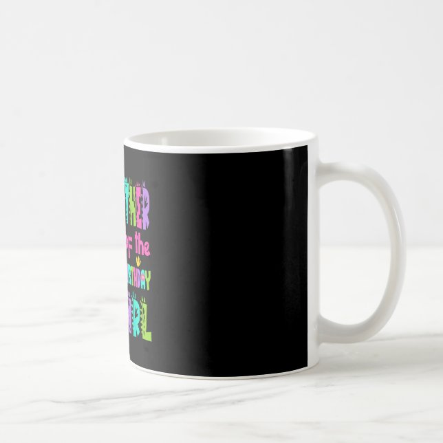 Caneca De Café Grande irmão da garota aniversariante saurus rex (Direita)