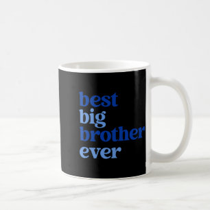 Caneca De Café Grande Irmão Sempre Cinza Com Texto Azul Meninos