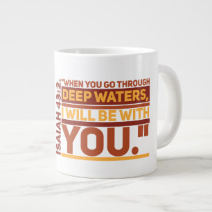 Caneca De Café Grande Isaías 43:2 Jumbo Mug