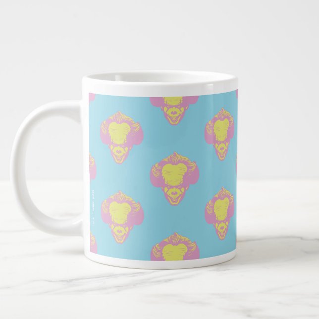 Caneca De Café Grande IT | Pennywise Pastel Head Pattern (Esquerda)
