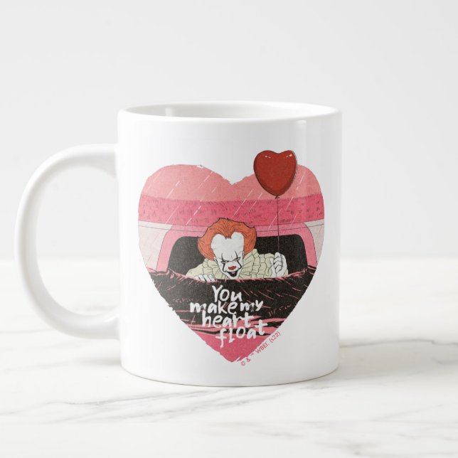 Caneca De Café Grande IT | Pennywise - You Make My Heart Float (Esquerda)