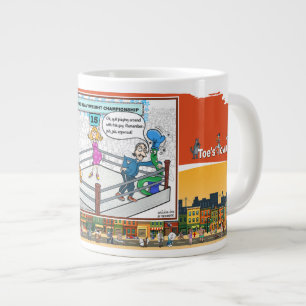 Caneca De Café Grande Jab Jab Gancho de direita Encorajamento
