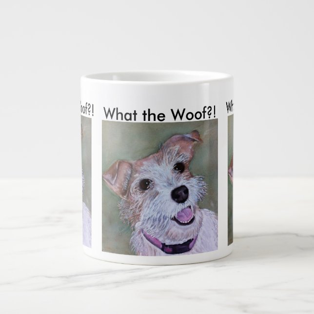 CANECA DE CAFÉ GRANDE JACK RUSSELL FELIZ (Frente)