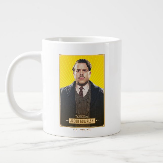 Caneca De Café Grande Jacob Kowalski Character Graphic (Esquerda)