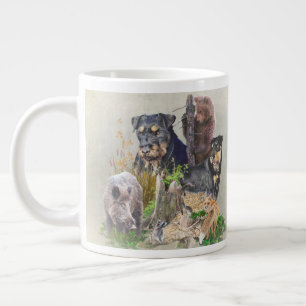 Caneca De Café Grande  Jagdterrier Apache v. Renbrad. Coffee Mug