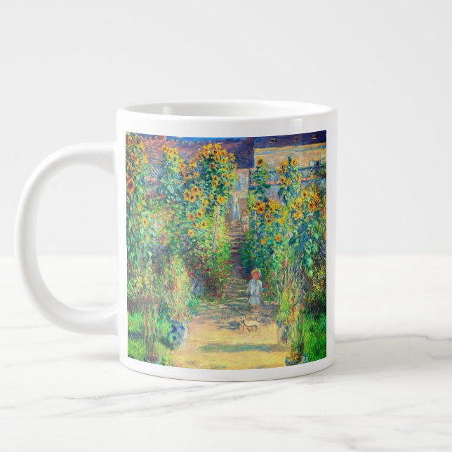 Caneca De Café Grande Jardim da Flor Monet (Esquerda)