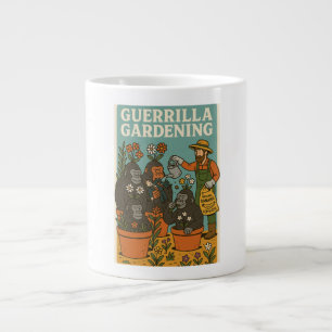 Caneca De Café Grande Jardinagem Guerrilha