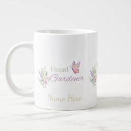 Caneca De Café Grande Jardineira Chefe Floral, Dia das Mães, Aniversário