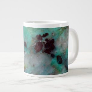 Caneca De Café Grande Jasper de Crisocola Azul