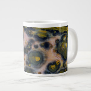 Caneca De Café Grande Jasper Oceano com manchas amarelas