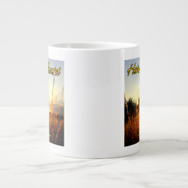 Caneca De Café Grande Jeff Benton Harvest Sunset Fan Mug