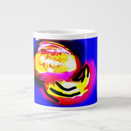 Caneca De Café Grande jellyfish wave 