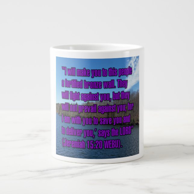 Caneca De Café Grande Jeremiah 15:20 WEBU Mug (Frente)