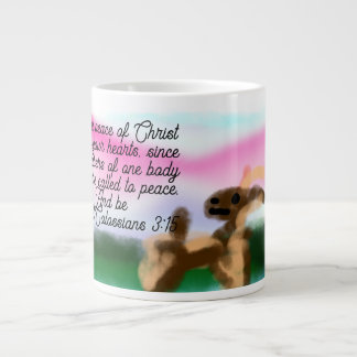 Caneca De Café Grande Jesus aqui