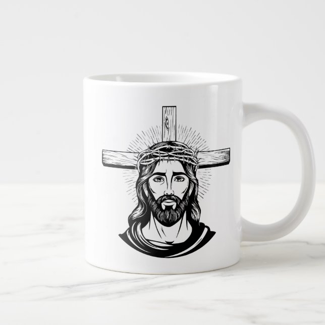 Caneca De Café Grande Jesus Cristo (Direita)