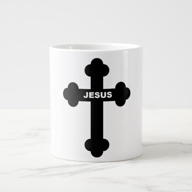 CANECA DE CAFÉ GRANDE JESUS CROSS (Frente)