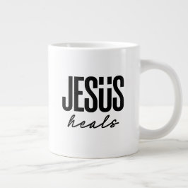 Caneca De Café Grande Jesus cura