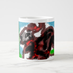 Caneca De Café Grande Jesus dá amor e força.