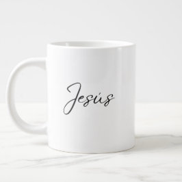 Caneca De Café Grande 'Jesus' Daily Devotion Quiet Mornings Reflection