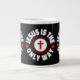 Caneca De Café Grande Jesus é o Único Caminho Cristianismo
