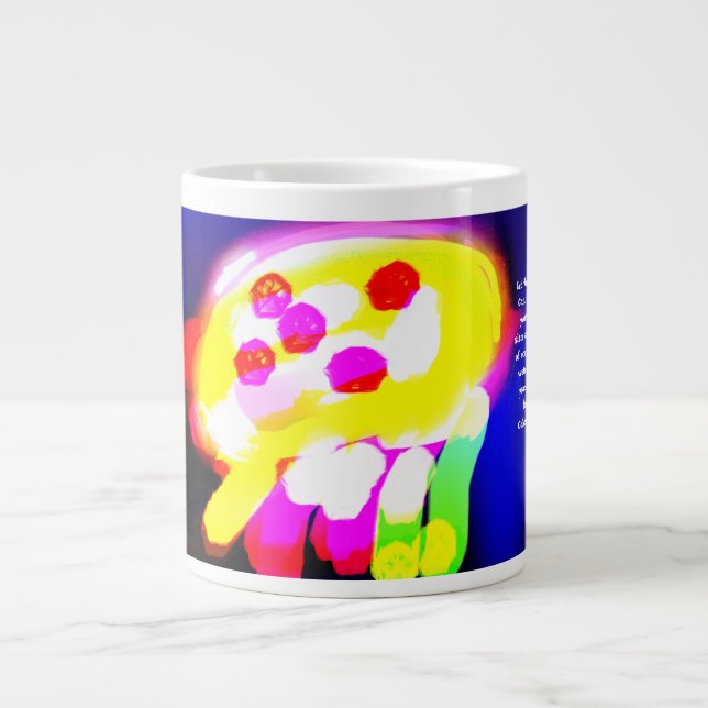 Caneca De Café Grande Jesus grato (Frente)