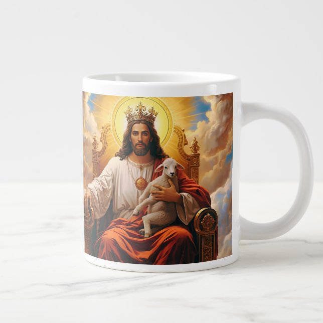 Caneca De Café Grande Jesus no Reino dos Céus (Direita)
